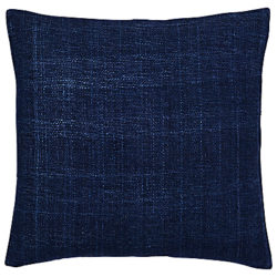 west elm Silk Hand Loomed Cushion Nightshade